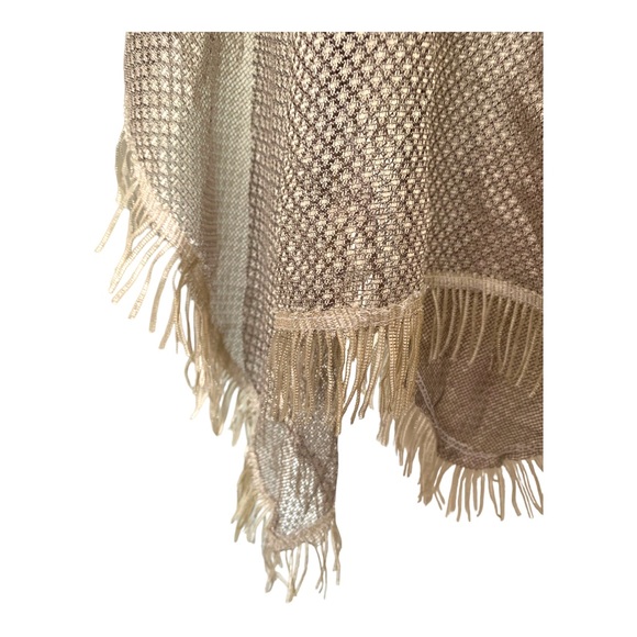 Gray silver poncho shawl see through one size - Picture 3 of 4